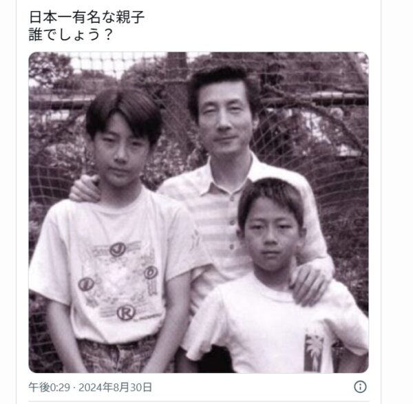 小泉孝太郎と小泉純一郎、小泉進次郎の画像