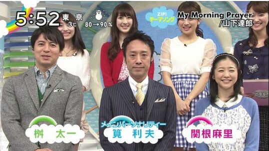 ZIP!のメインパーソナリティーを務めていた時の筧利夫の画像1