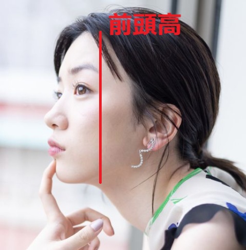永野芽郁の前高を推測した画像